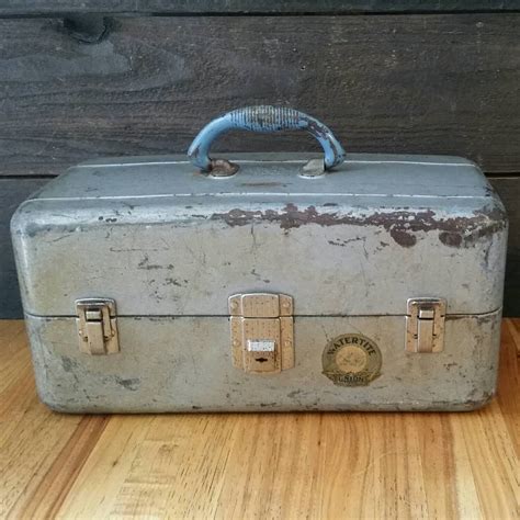 vintage union steel chest tackle box|vintage union machinist tool box.